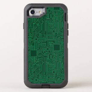 Computer circuit board OtterBox defender iPhone SE/8/7 case