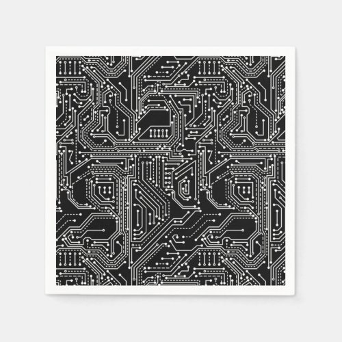 Computer Circuit Board Paper Napkin