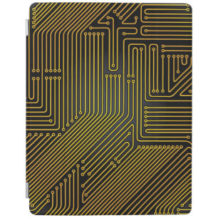Computer circuit board pattern iPad smart cover