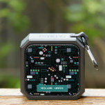 Computer Circuit Board Pattern Office Decor Bluetooth Speaker