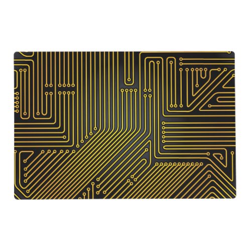Computer circuit board pattern placemat