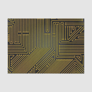 Computer circuit board pattern tissue paper