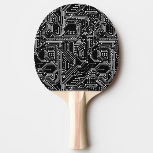 Computer Circuit Board Ping Pong Paddle