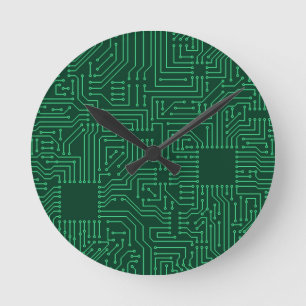 Computer circuit board round clock