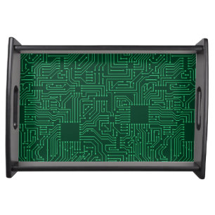 Computer circuit board serving tray