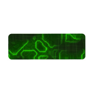 Computer Circuit Board Textured Label