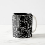 Computer Circuit Board Two-tone Coffee Mug at Zazzle