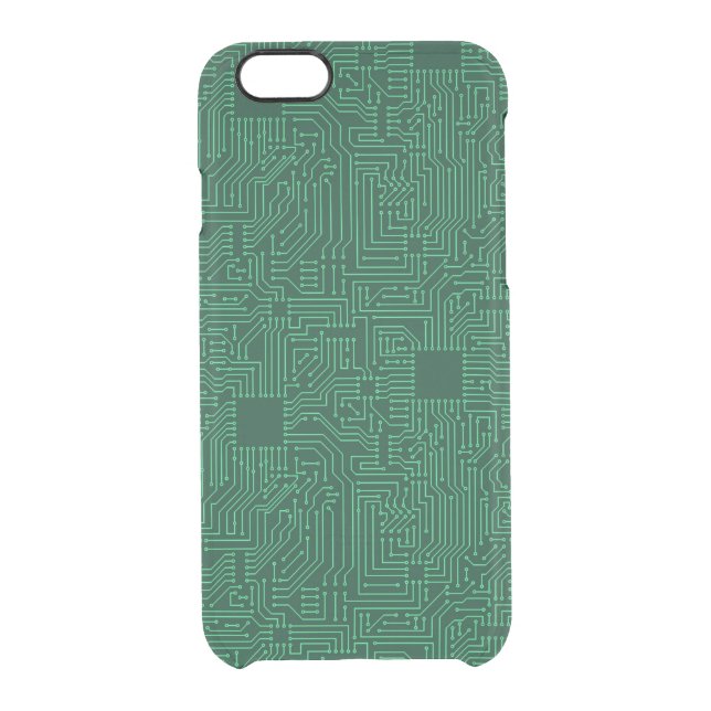 Computer circuit board uncommon iPhone case (Back)