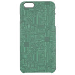 Computer circuit board clear iPhone 6 plus case