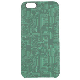 Computer circuit board clear iPhone 6 plus case