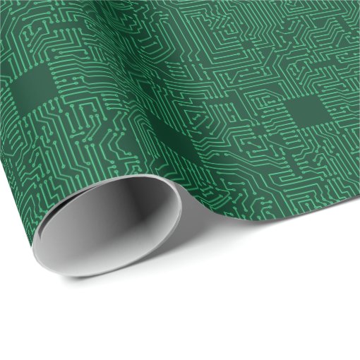 Computer circuit board wrapping paper Zazzle