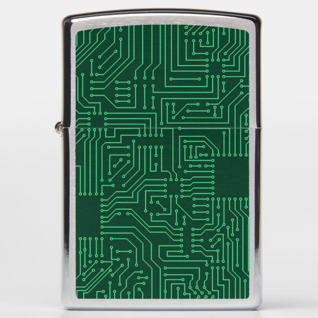 Computer circuit board zippo lighter (Front)
