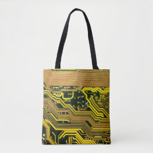 computer circuit boardtelecommunication,abstract,a tote bag