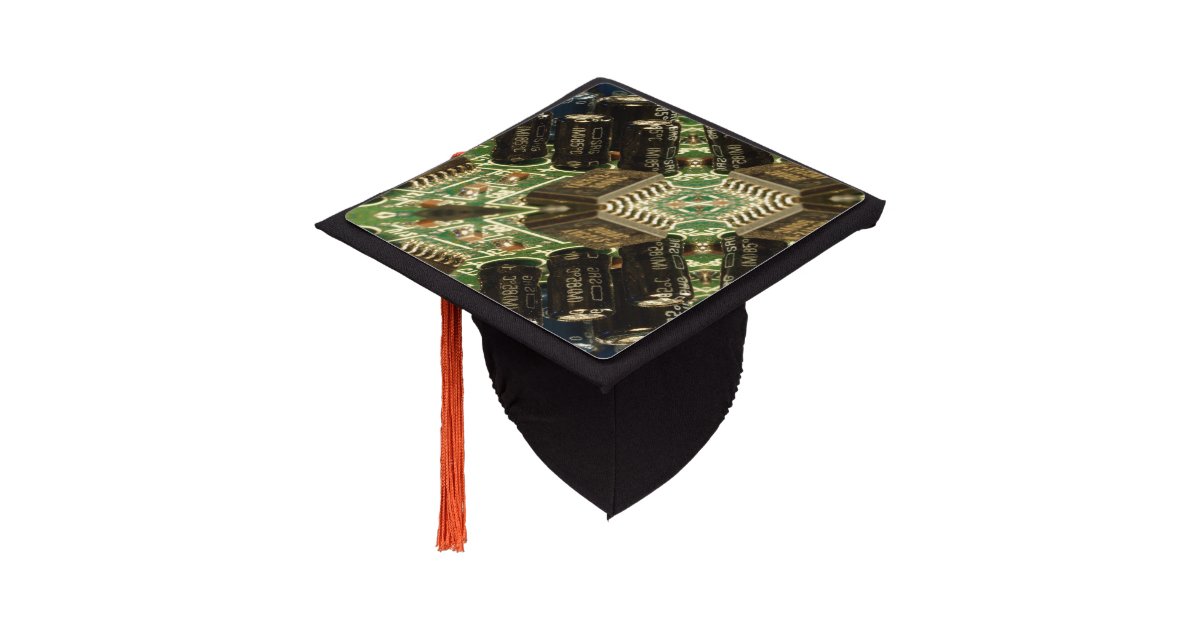 Computer Circuits Graduation Cap Topper | Zazzle