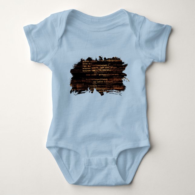 Computer code baby bodysuit (Front)