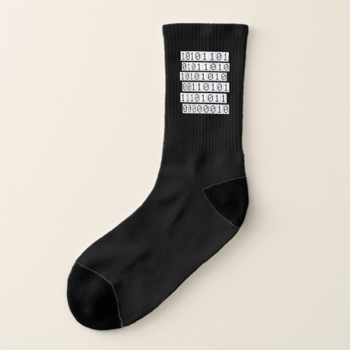 Computer Code Binary 0 1 Zero One Socks