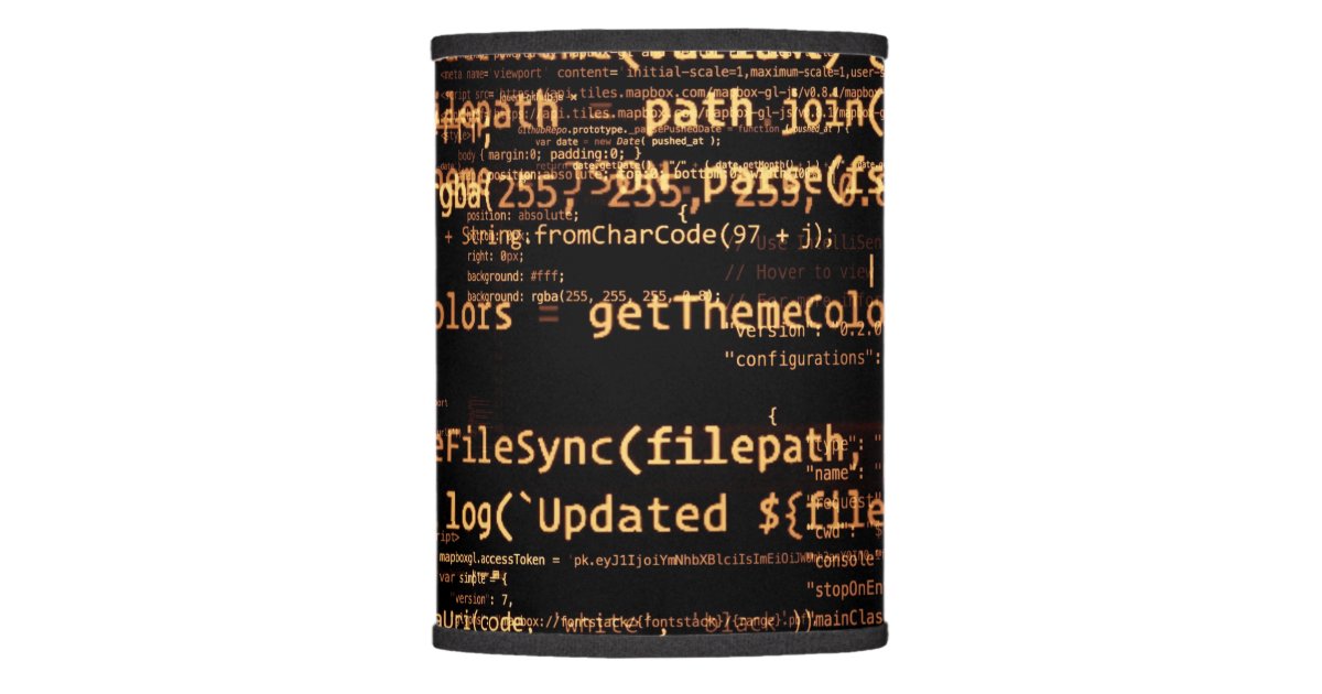 Computer code lamp shade Zazzle