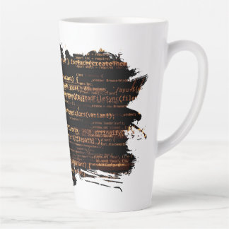 Computer code latte mug