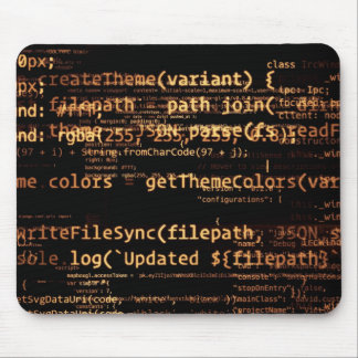 Computer code mouse pad