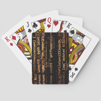 Computer code poker cards