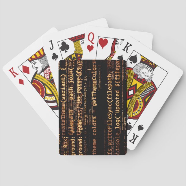 Computer code poker cards (Back)