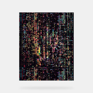 computer code written in smole acrylic sign