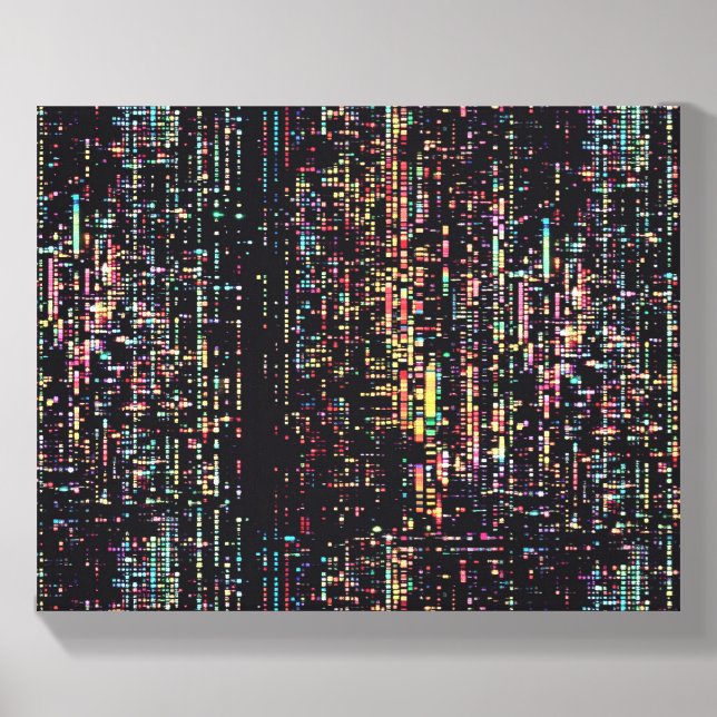 computer code written in smole canvas photo tile  (Front Set)