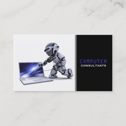 Customizable Computer Consultants Business Card