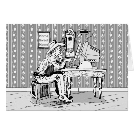Computer Cowboy Cards (Front Horizontal)