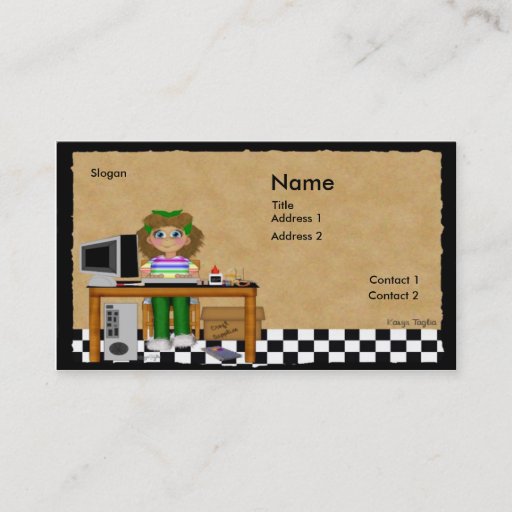 Customizable Computer Crafts Business Card