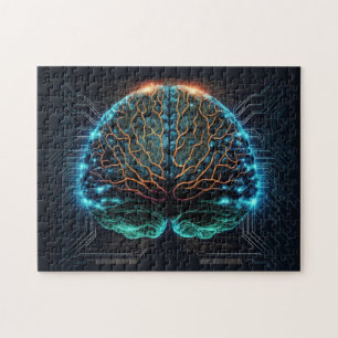 Computer Cyber Brain Puzzle