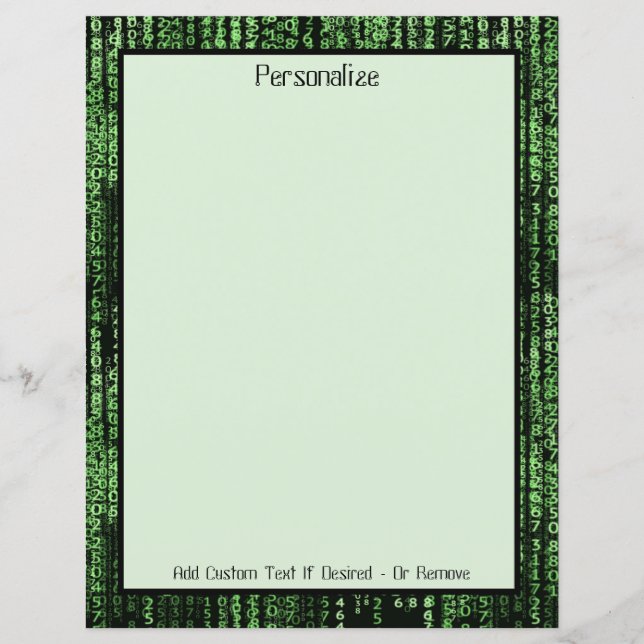 Computer Data Matrix Program Personalized (Front)