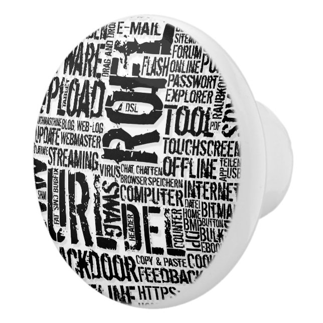 Computer Dictionary... Ceramic Knob (Right)