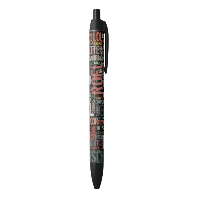 Computer Dictionary in Colors Black Ink Pen (Bottom (Vertical))