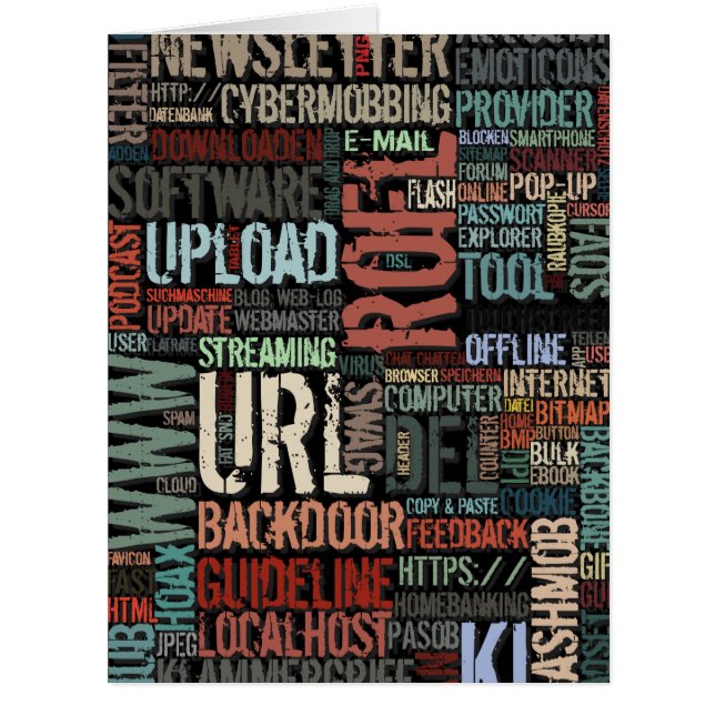 Computer Dictionary in Colors Cards (Front)