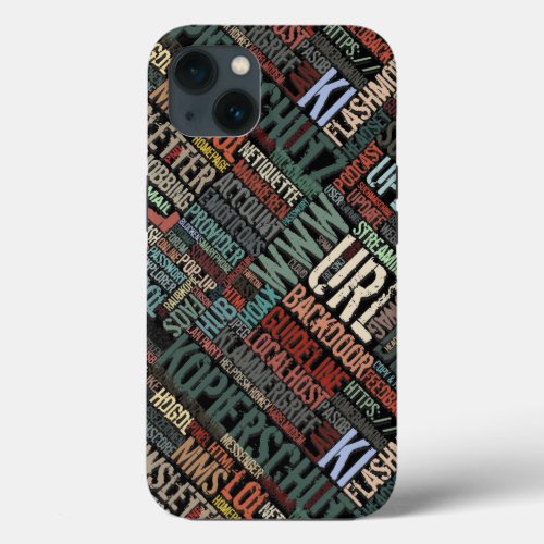 Computer Dictionary in Colors iPhone 13 Case