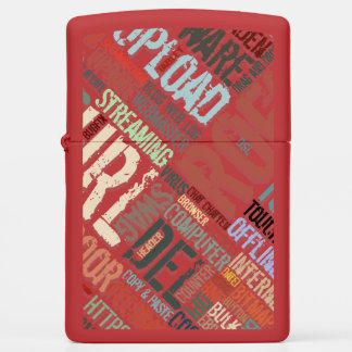 Computer Dictionary in Colors - diagonal Zippo Lighter
