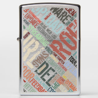 Computer Dictionary in Colors - diagonal Zippo Lighter