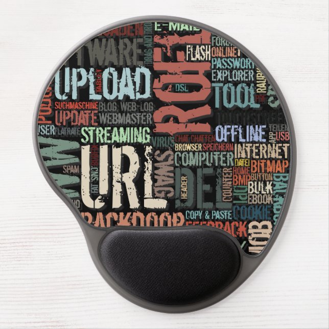Computer Dictionary in Colors Gel Mouse Pad (Front)
