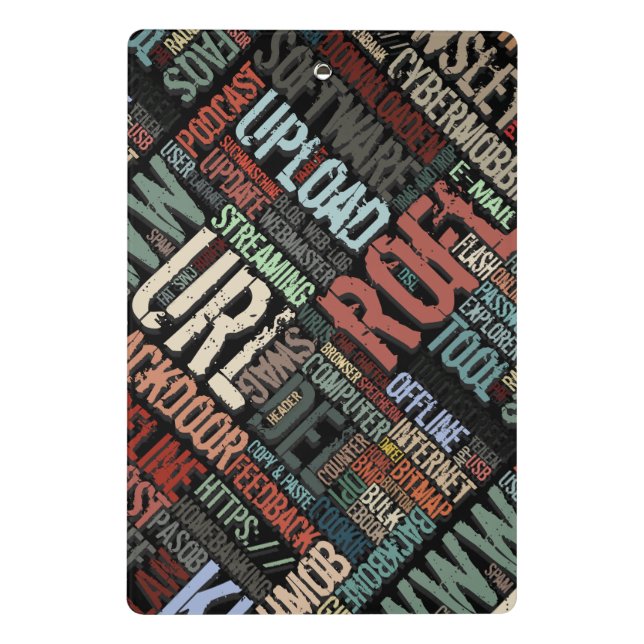 Computer Dictionary in Colors Mini Clipboard (Back)