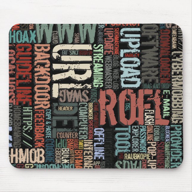 Computer Dictionary in Colors Mouse Pad (Front)
