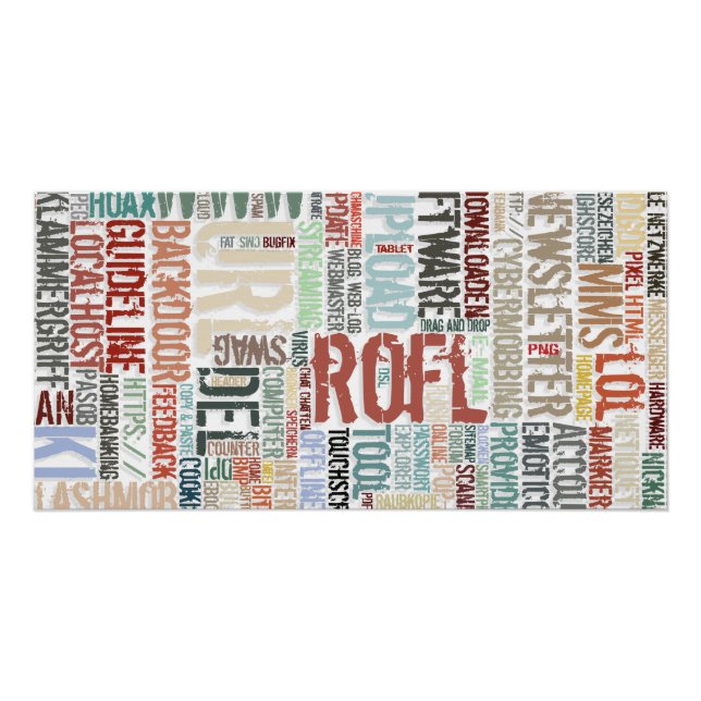 Computer Dictionary in Colors Poster (Front)