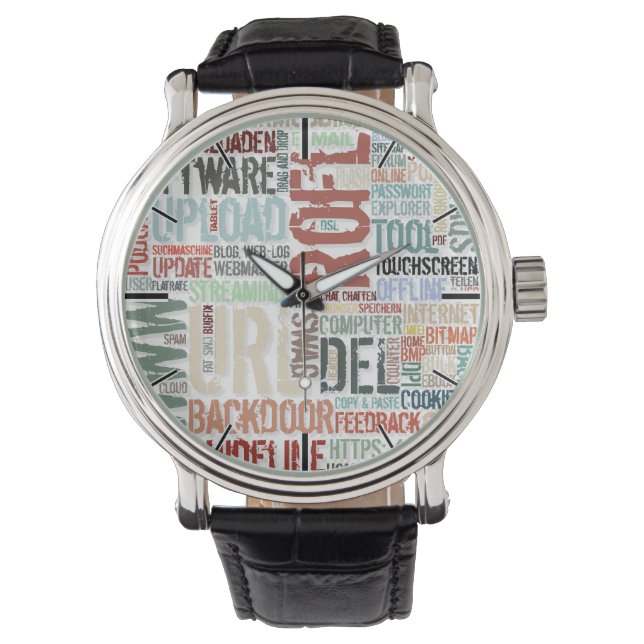 Computer Dictionary in Colors Watch (Front)