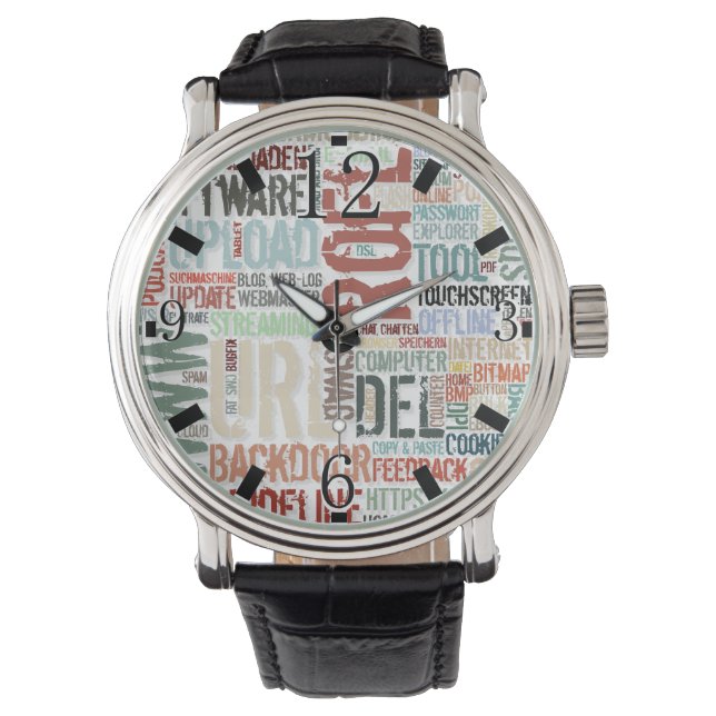 Computer Dictionary in Colors Watch (Front)
