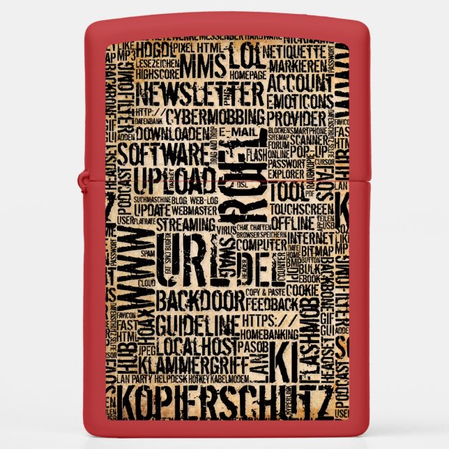 Computer Dictionary - vintage Zippo Lighter (Front)