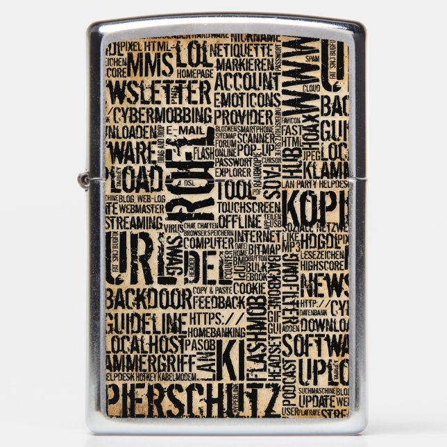 Computer Dictionary - vintage Zippo Lighter (Front)