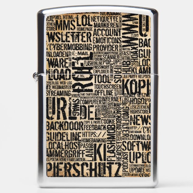 Computer Dictionary - vintage Zippo Lighter (Front)