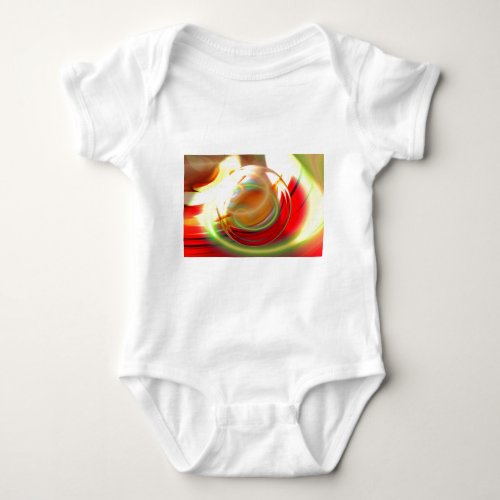 Computer Digital Abstract Painting Baby Bodysuit