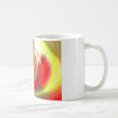 Computer Digital Abstract Painting Coffee Mug