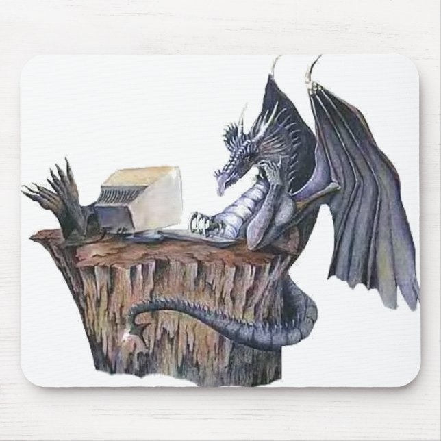 Computer Dragon Mouse Pad (Front)